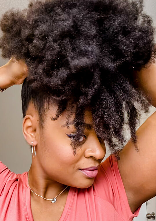 how to do a high puff on natural hair