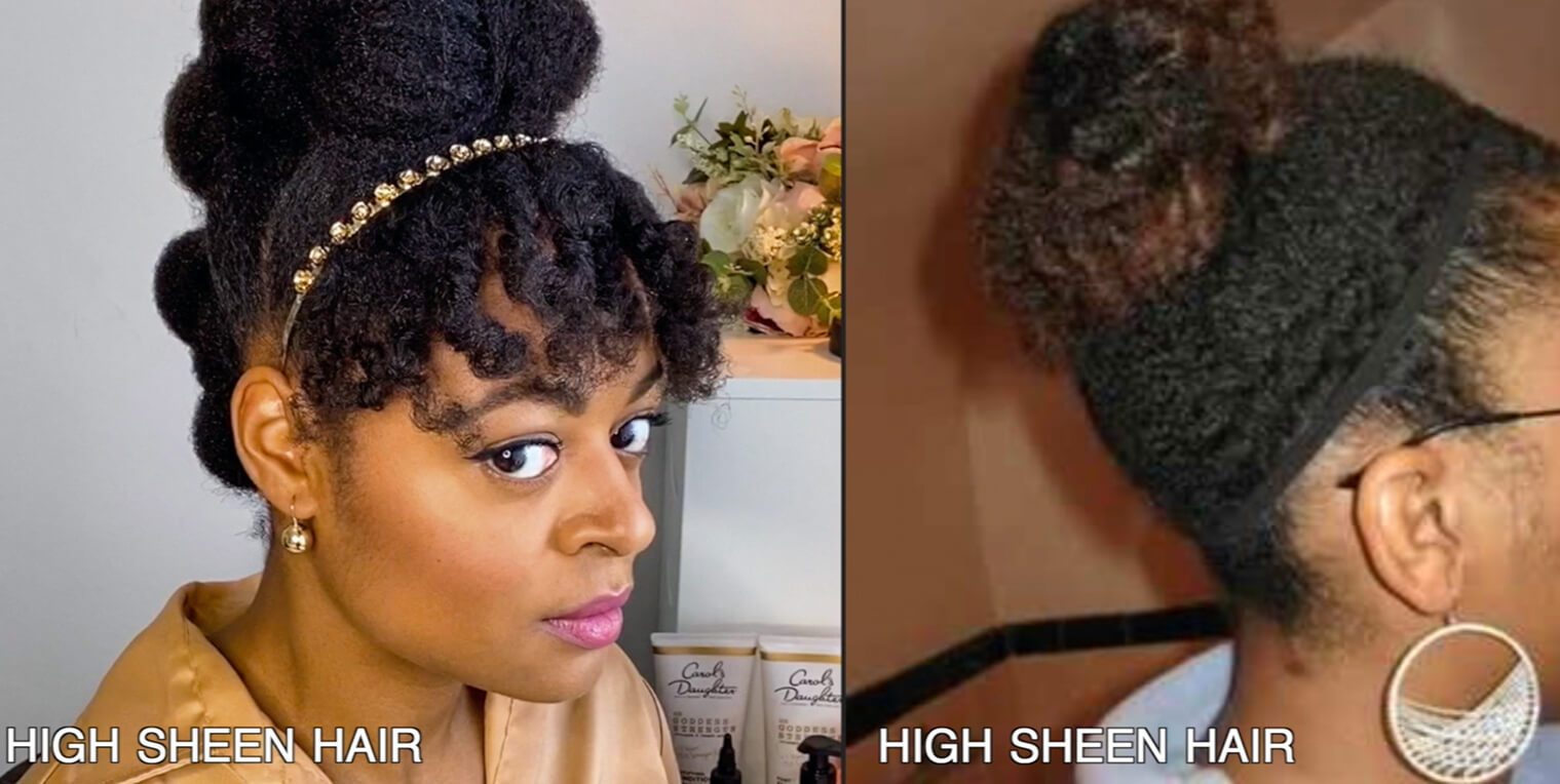 high sheen natural hair