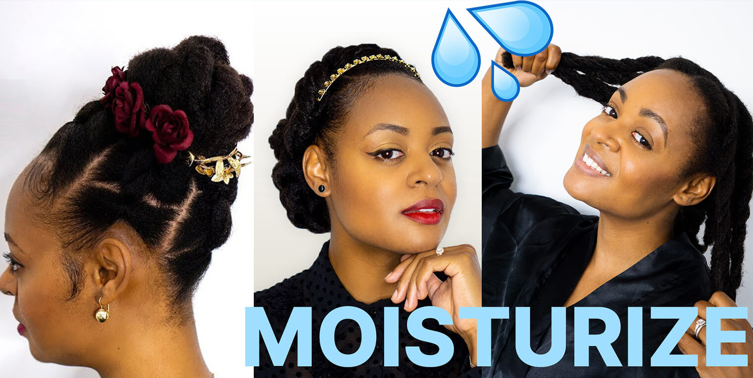 how to moisturize and clean protective hairstyles