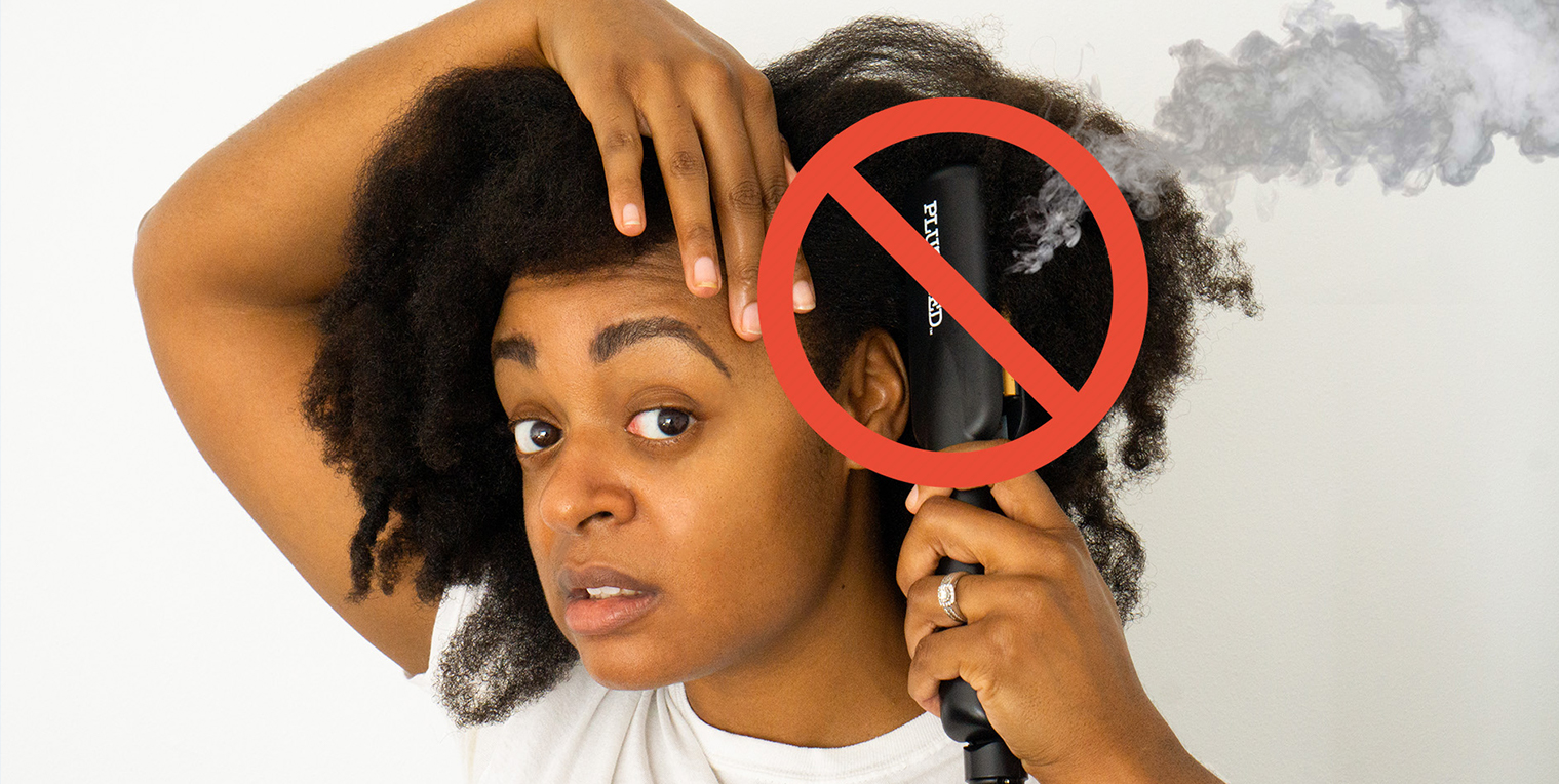 How to avoid heat damage on natural hair