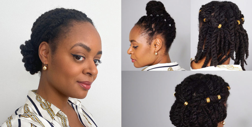 Five Minute Work Office Hairstyles To Do With Mini Twists - LaToya Ebony